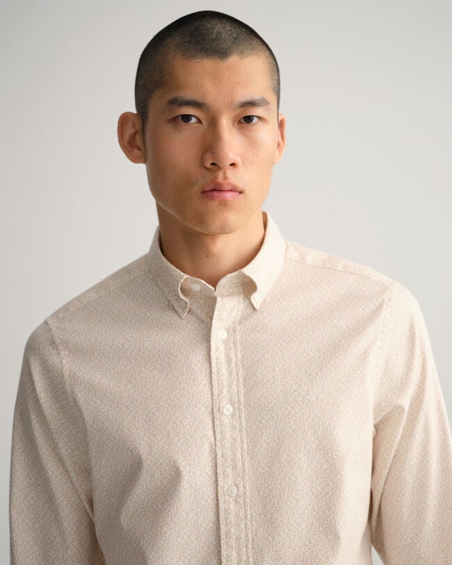 Camisa Oxford Slim Fit Small Paisley