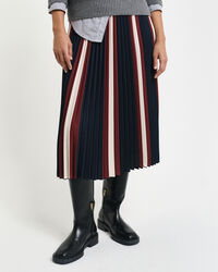 Falda plisada a rayas
