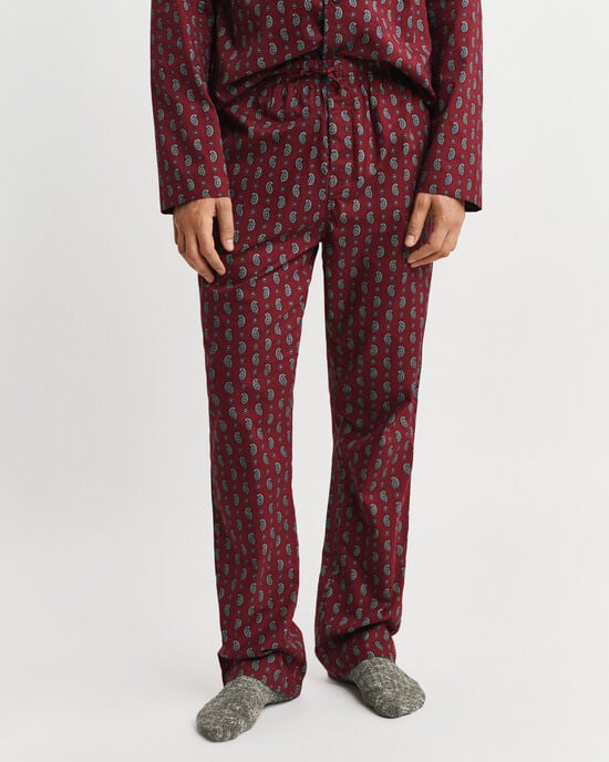 Caja de regalo con pijama con estampado de cachemir