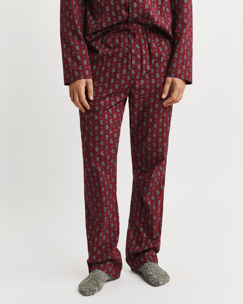 Caja de regalo con pijama con estampado de cachemir