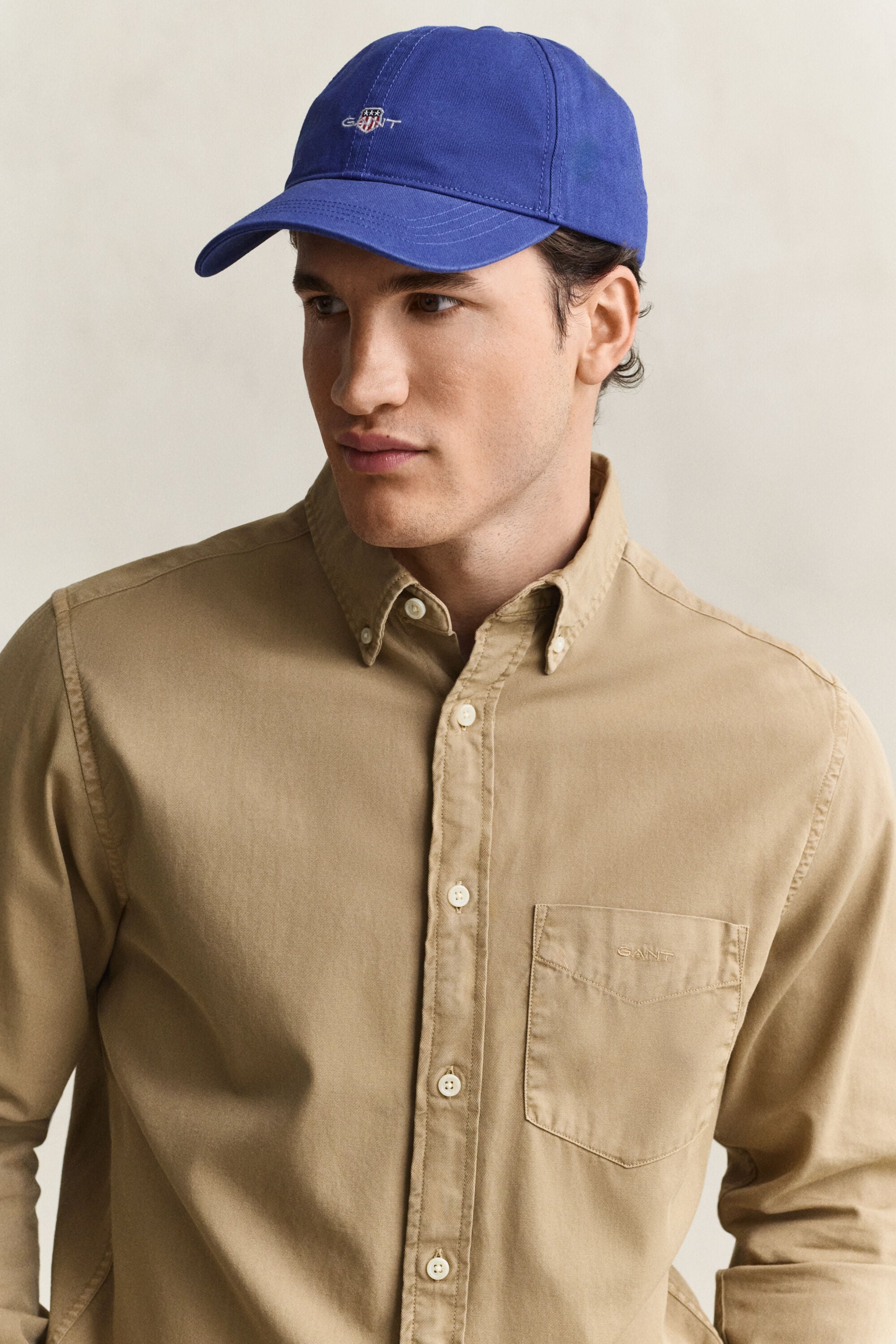 Camisa Regular Fit de sarga