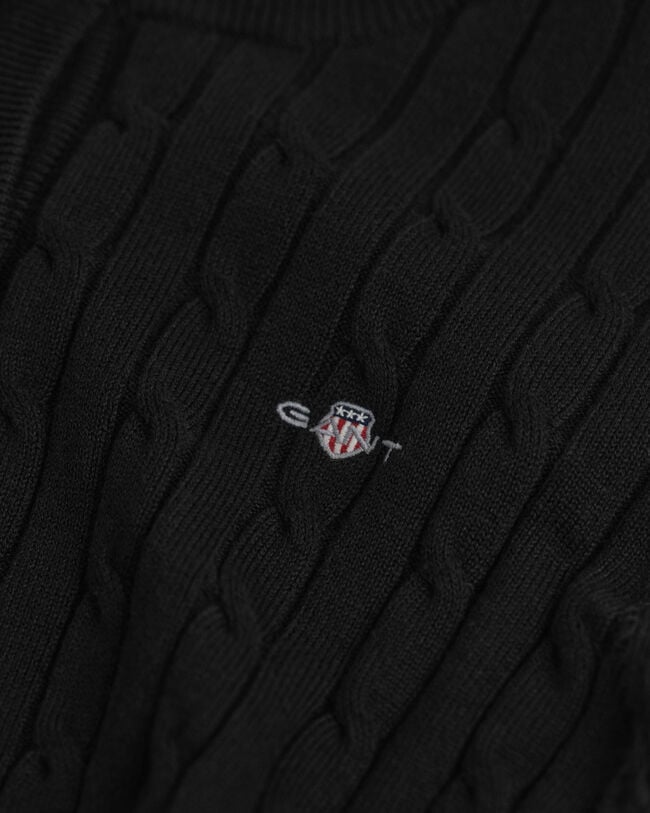 Cárdigan de punto de ochos en algodón elástico