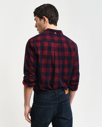 Camisa Regular Fit de pana a cuadros