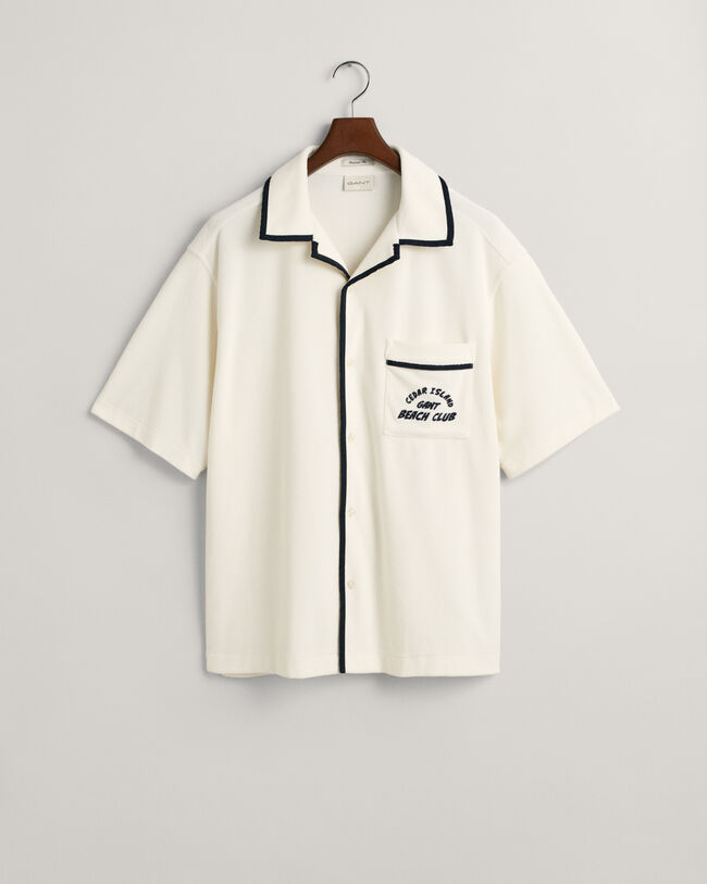 Camisa Relaxed Fit de manga corta Terry Cloth