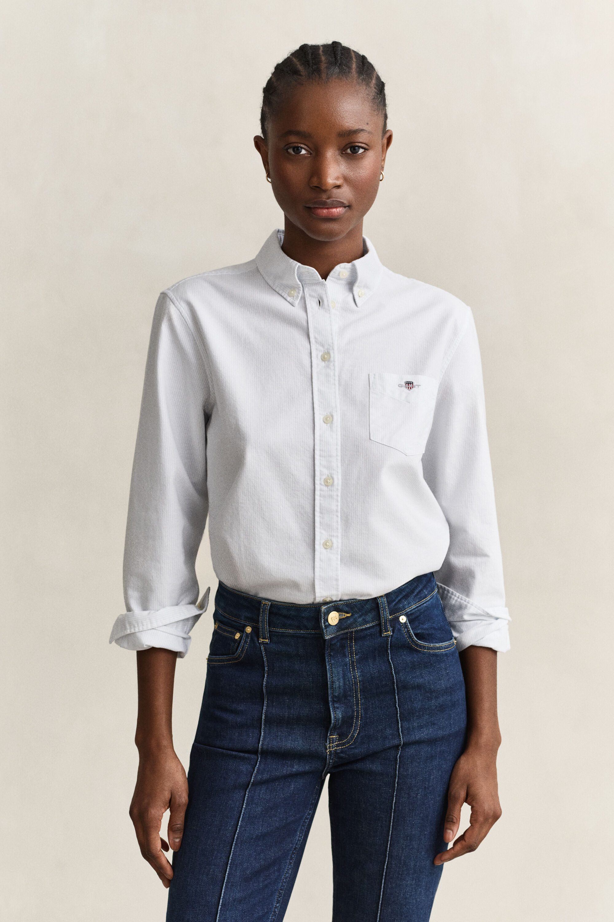 Camisa Oxford clásica a rayas