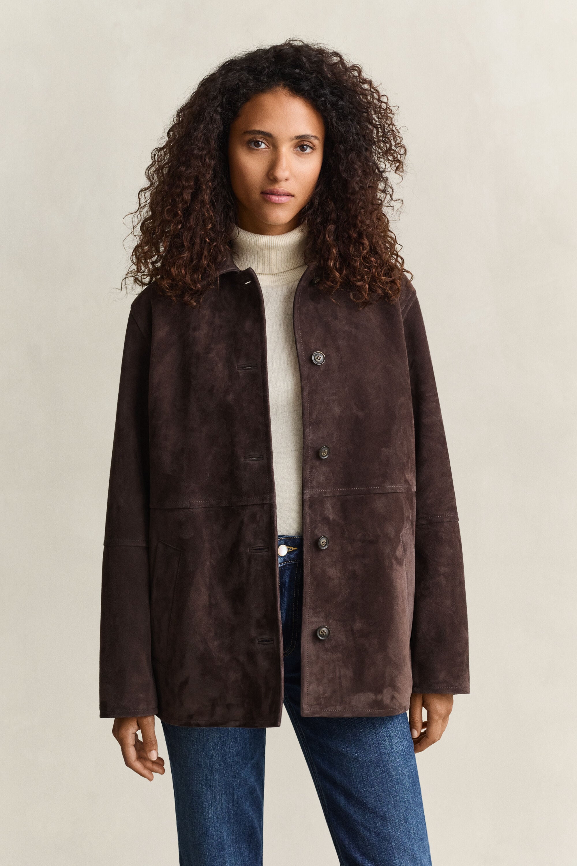 Chaqueta de ante