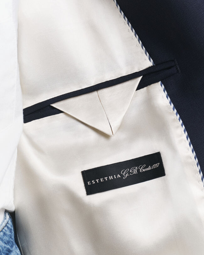 Americana extragrande de lana Hopsack