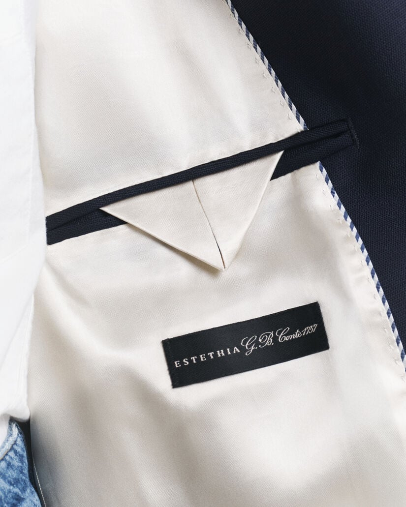 Americana extragrande de lana Hopsack