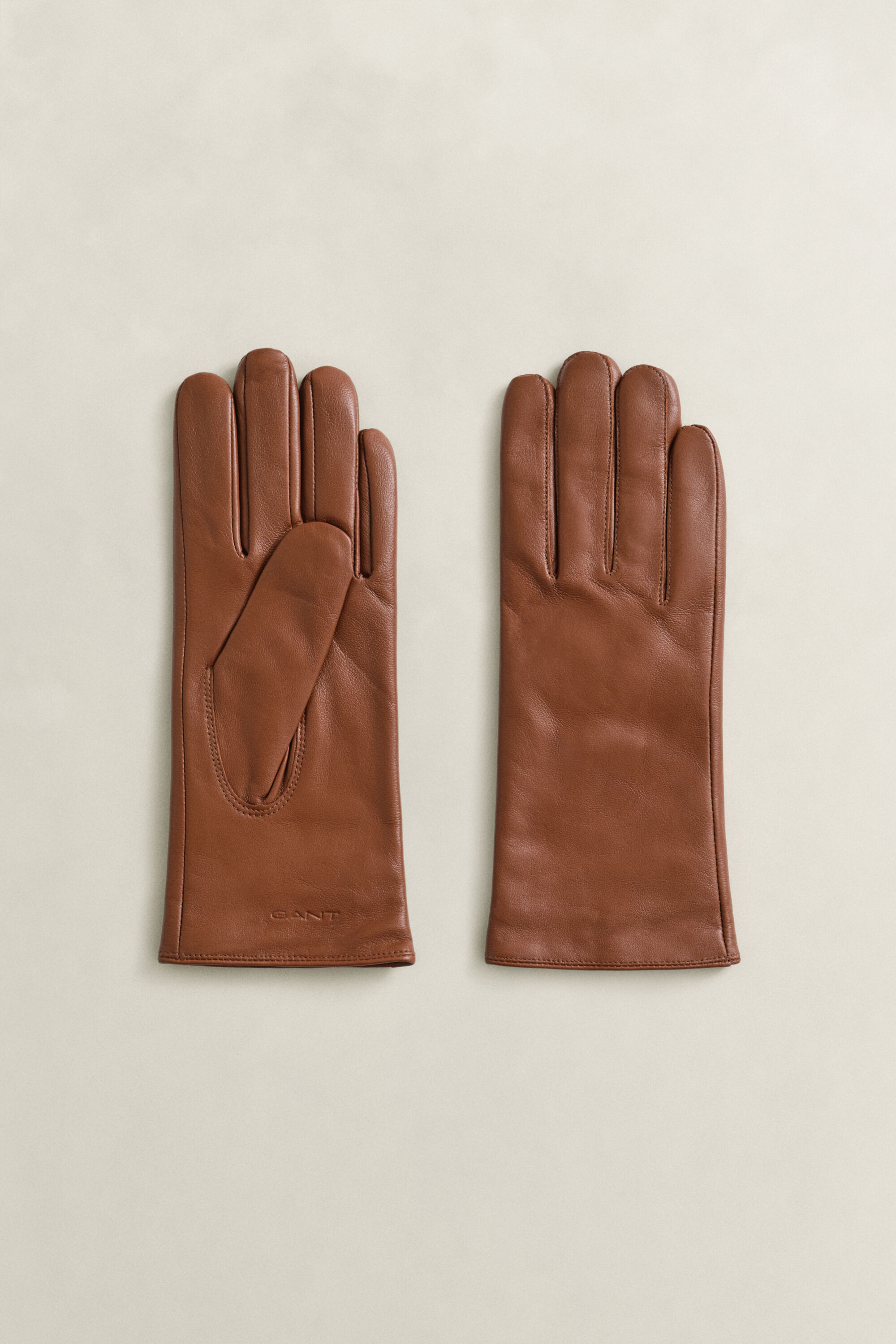 Guantes de piel con forro de cachemir