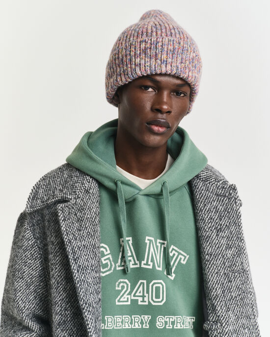 Gorro multicolor acanalado