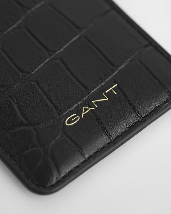 Tarjetero con diseño de cocodrilo