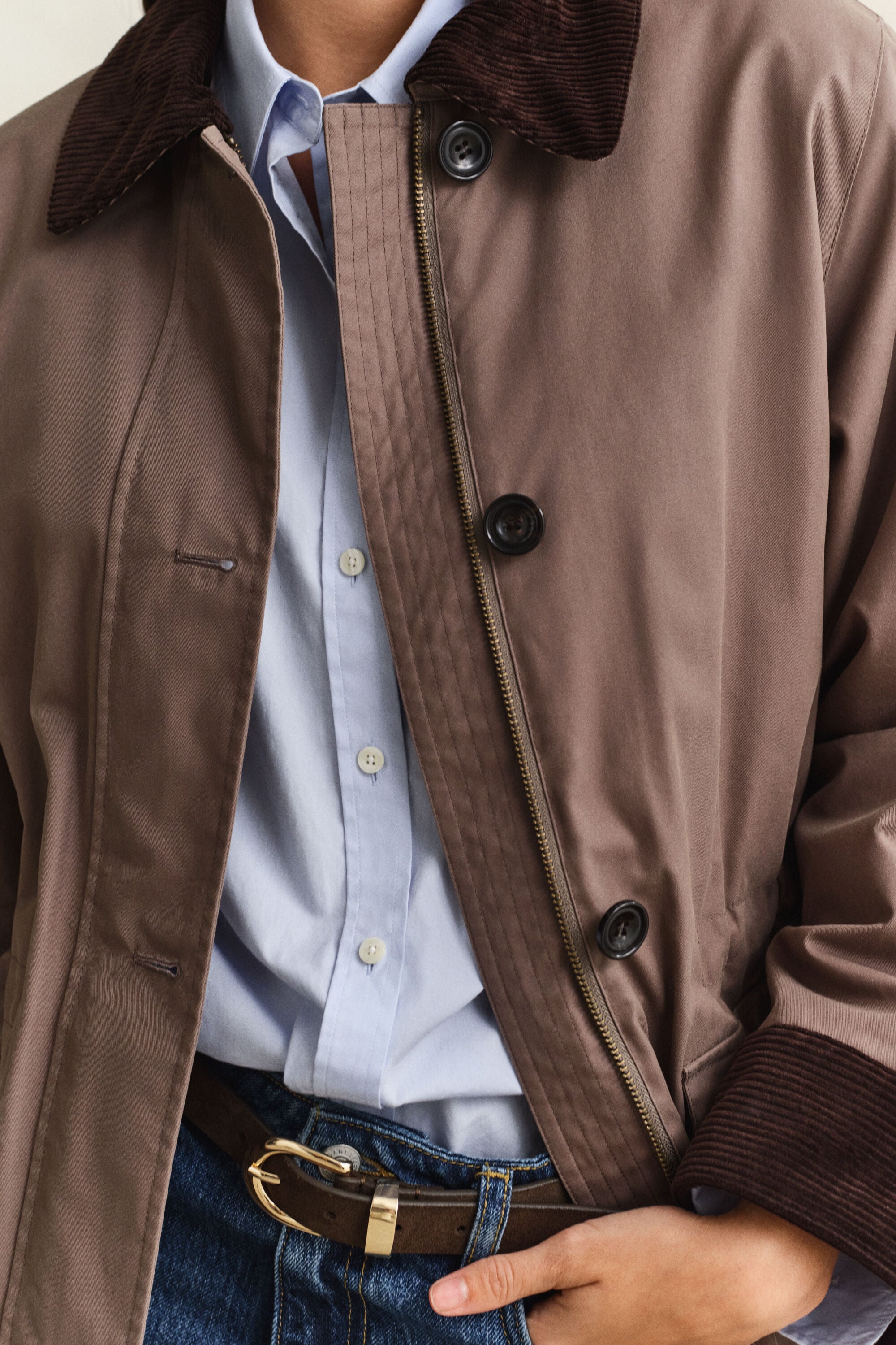 Chaqueta rústica encerada