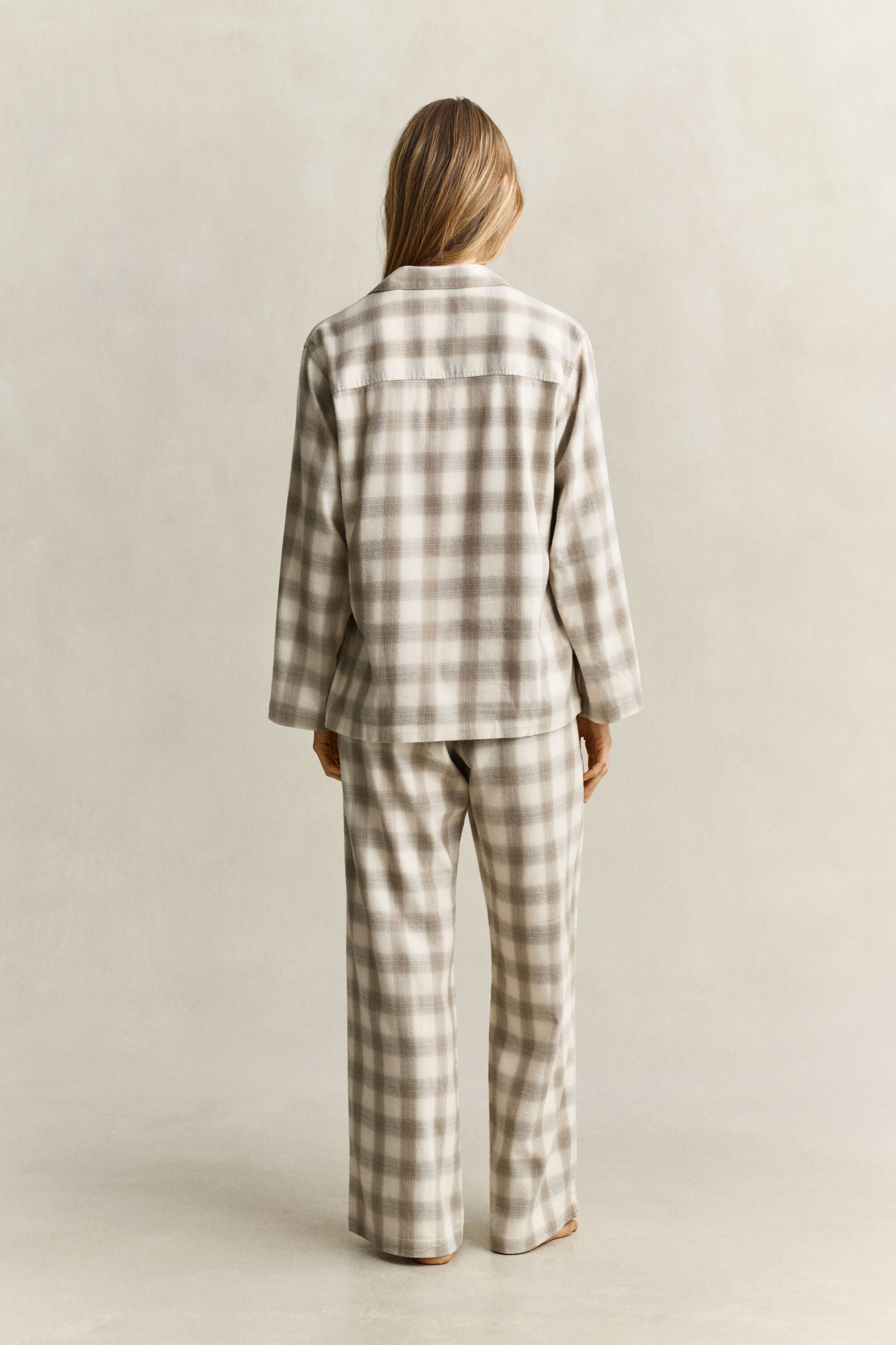 Pijama de franela a cuadros