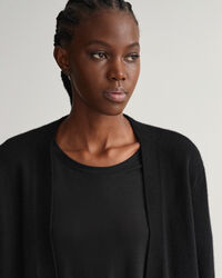 Cárdigan largo de lana