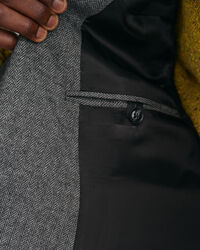 Americana de traje con diseño de espiga