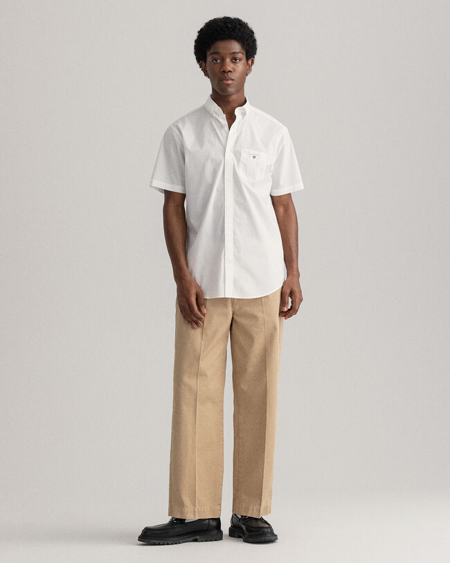 Camisa Regular Fit de manga corta y velarte