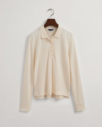 Polo de piqu&eacute; de manga larga Detail Collar