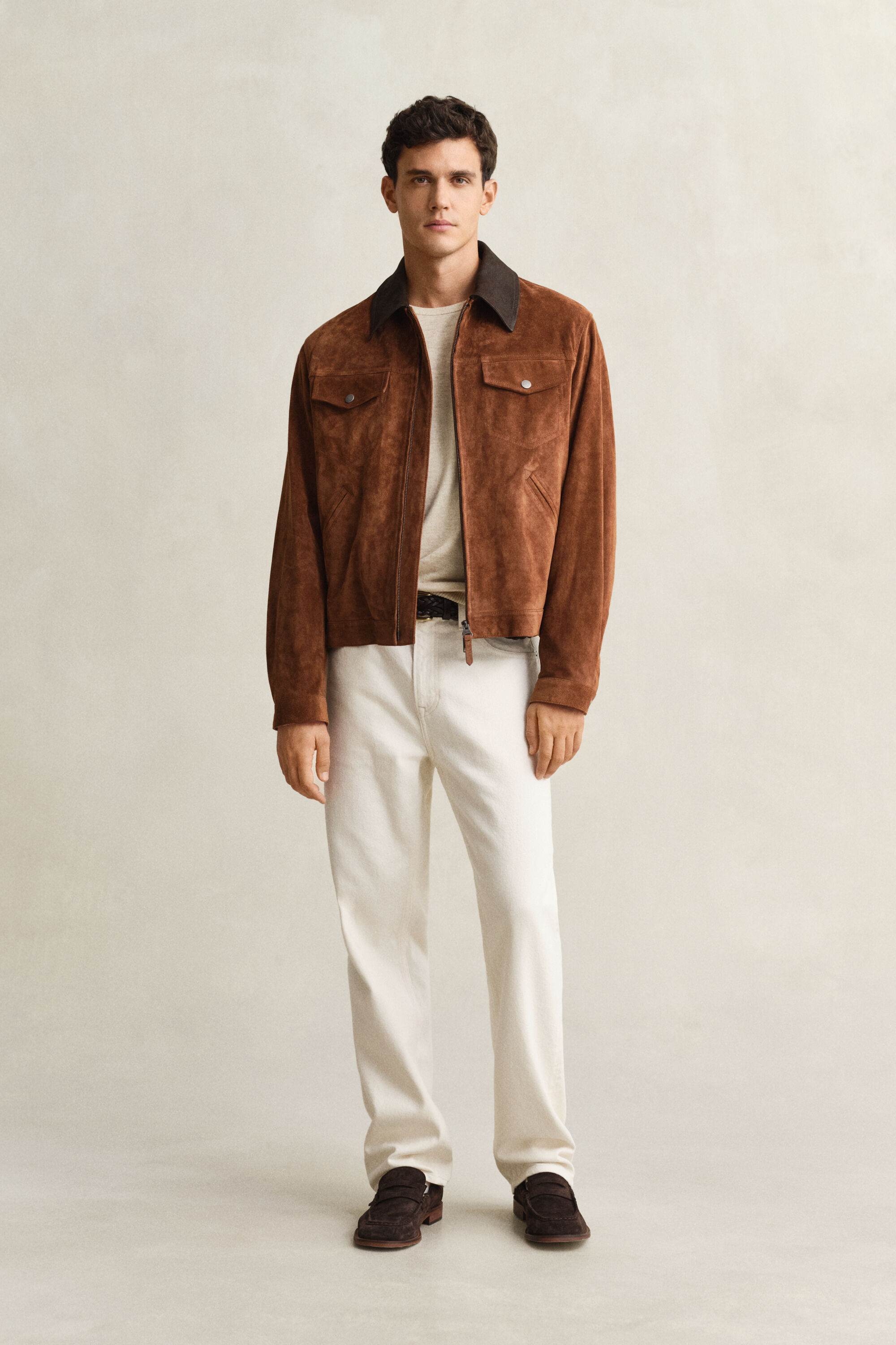 Jersey de mezcla de algodón flameado