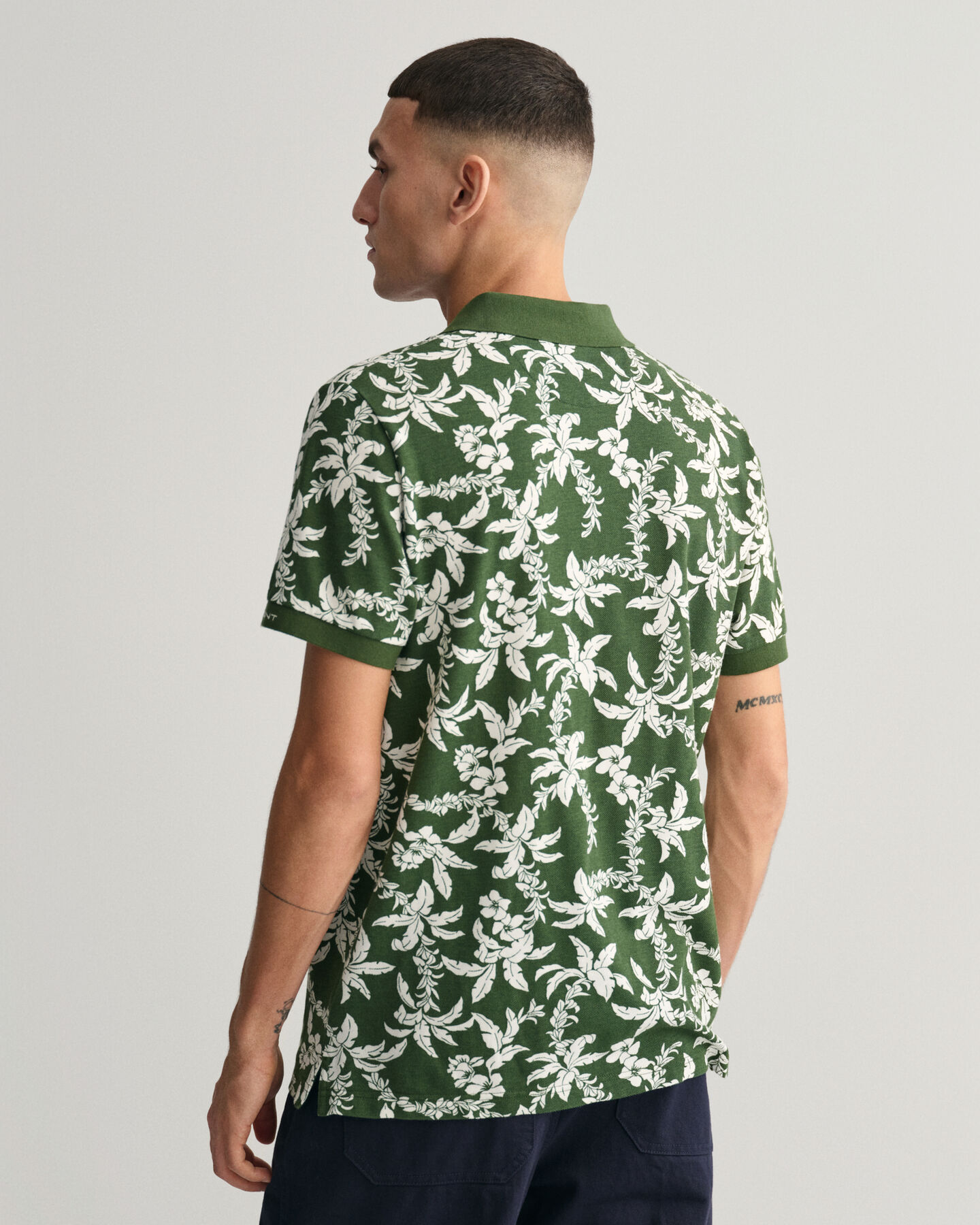 Polo de piqu&eacute; Palm Lei Print