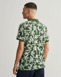 Polo de piqu&eacute; Palm Lei Print