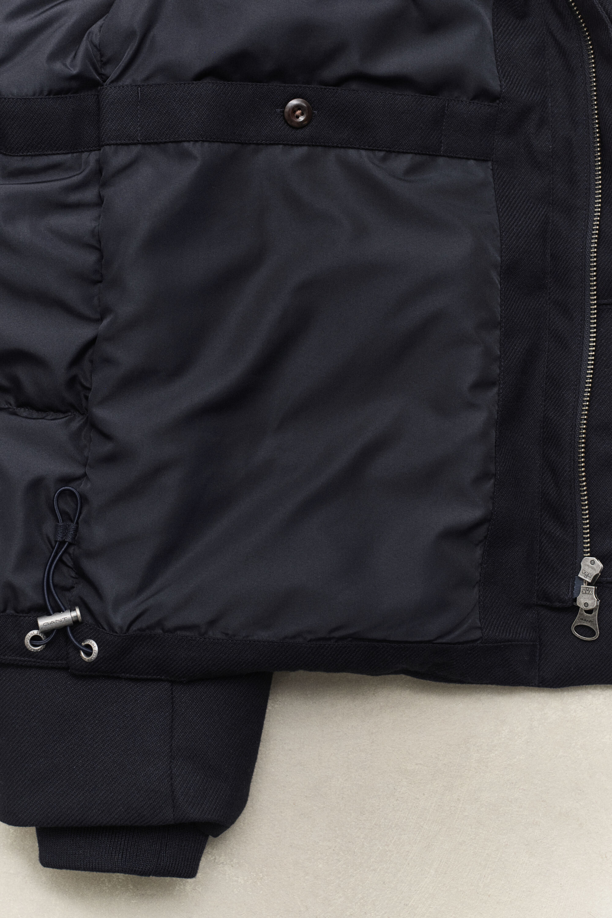 Chaqueta de franela y plumón