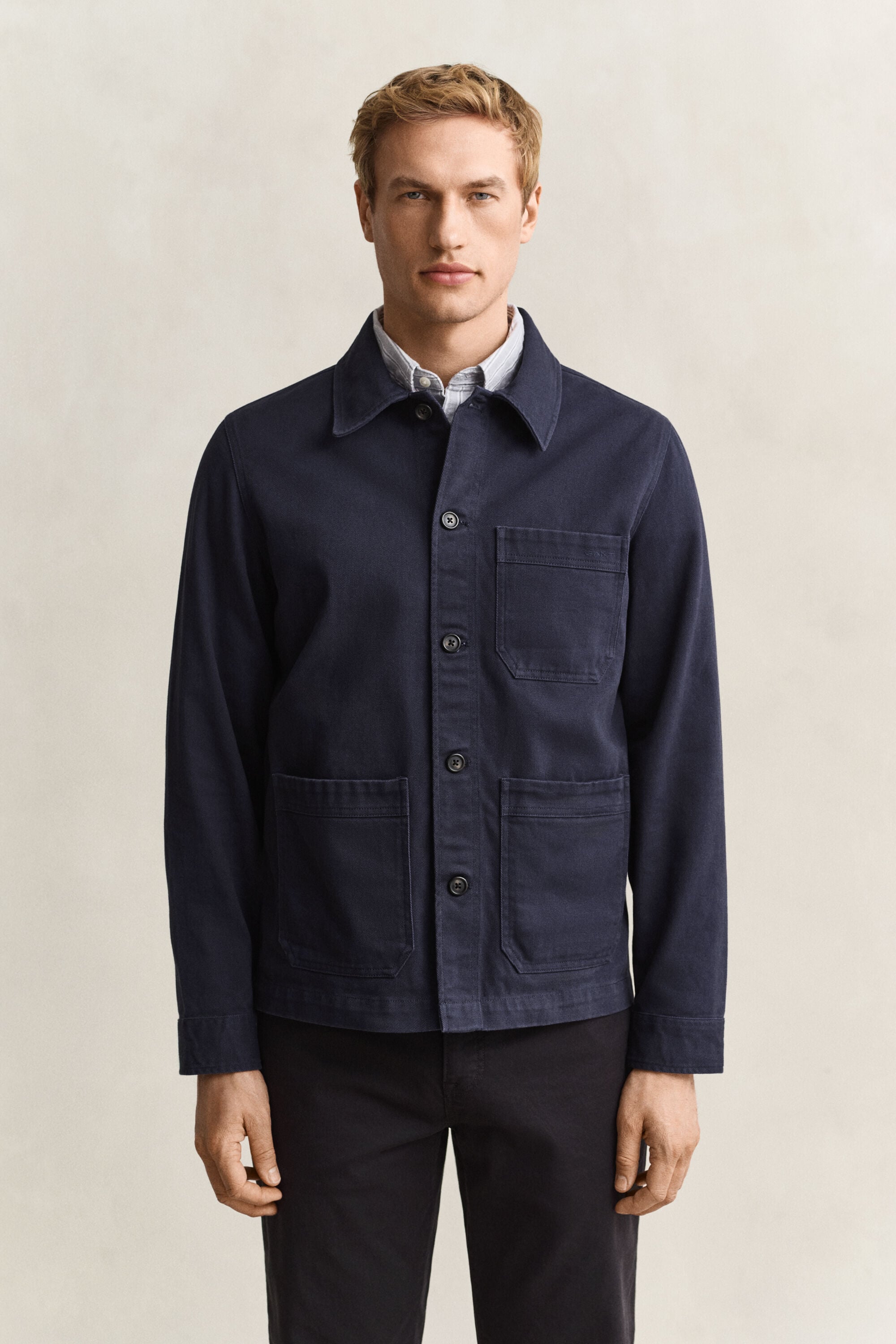 Sobrecamisa de sarga cepillada
