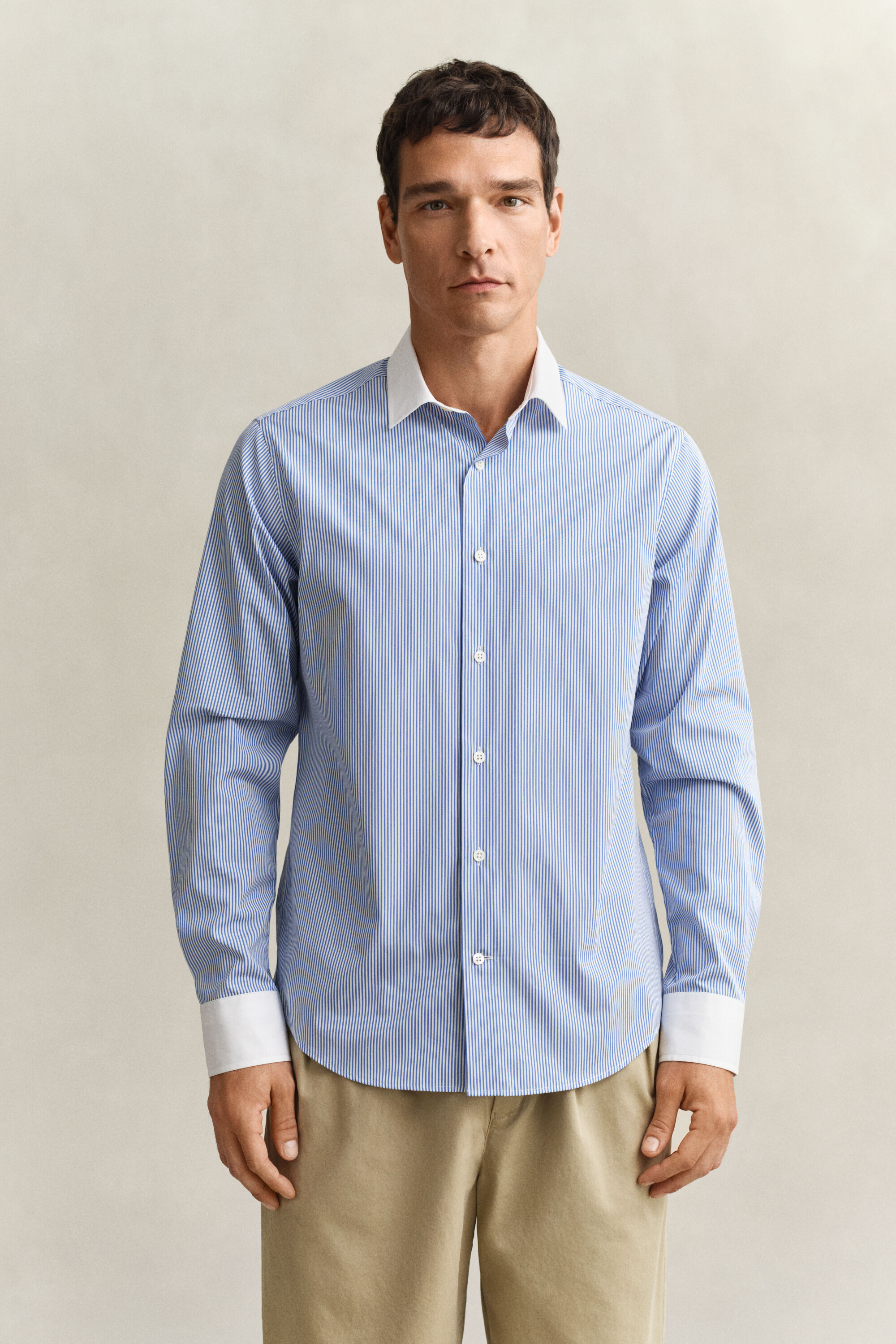 Camisa de vestir de popelina