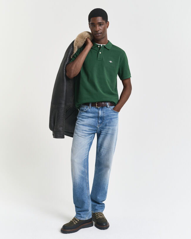 Polo de piqué Regular Fit Shield