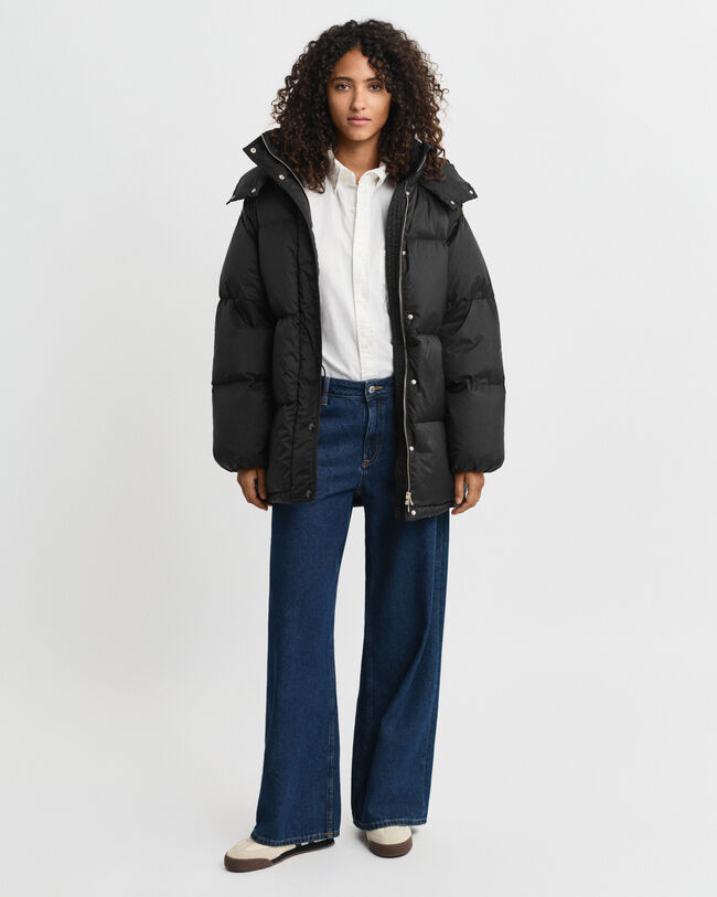 Chaqueta de plumón y largo medio