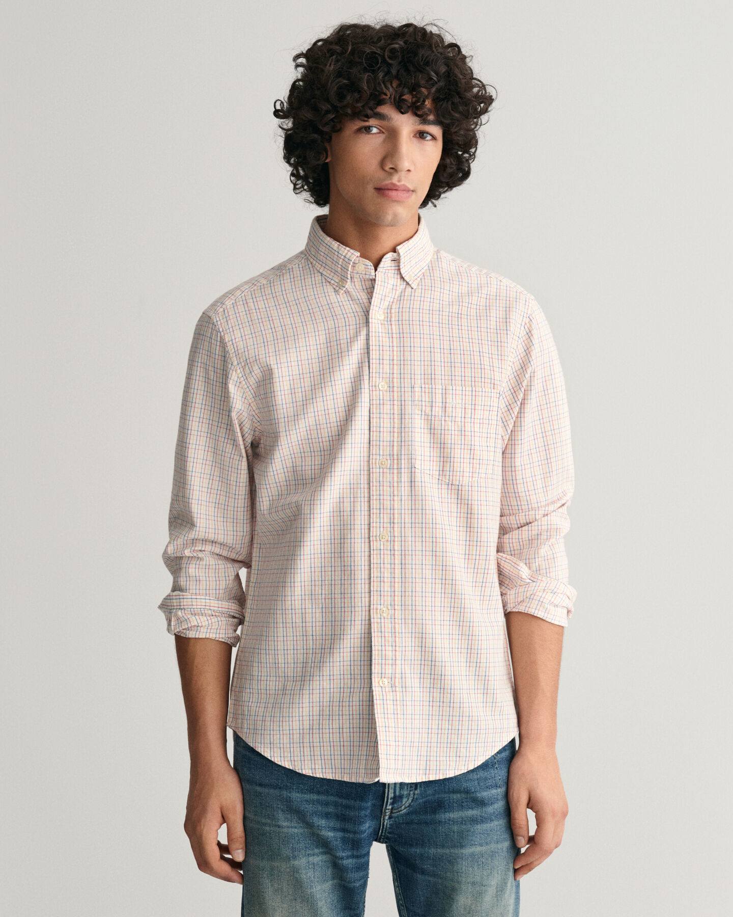 Camisa Oxford Regular Fit Archive Tattersall