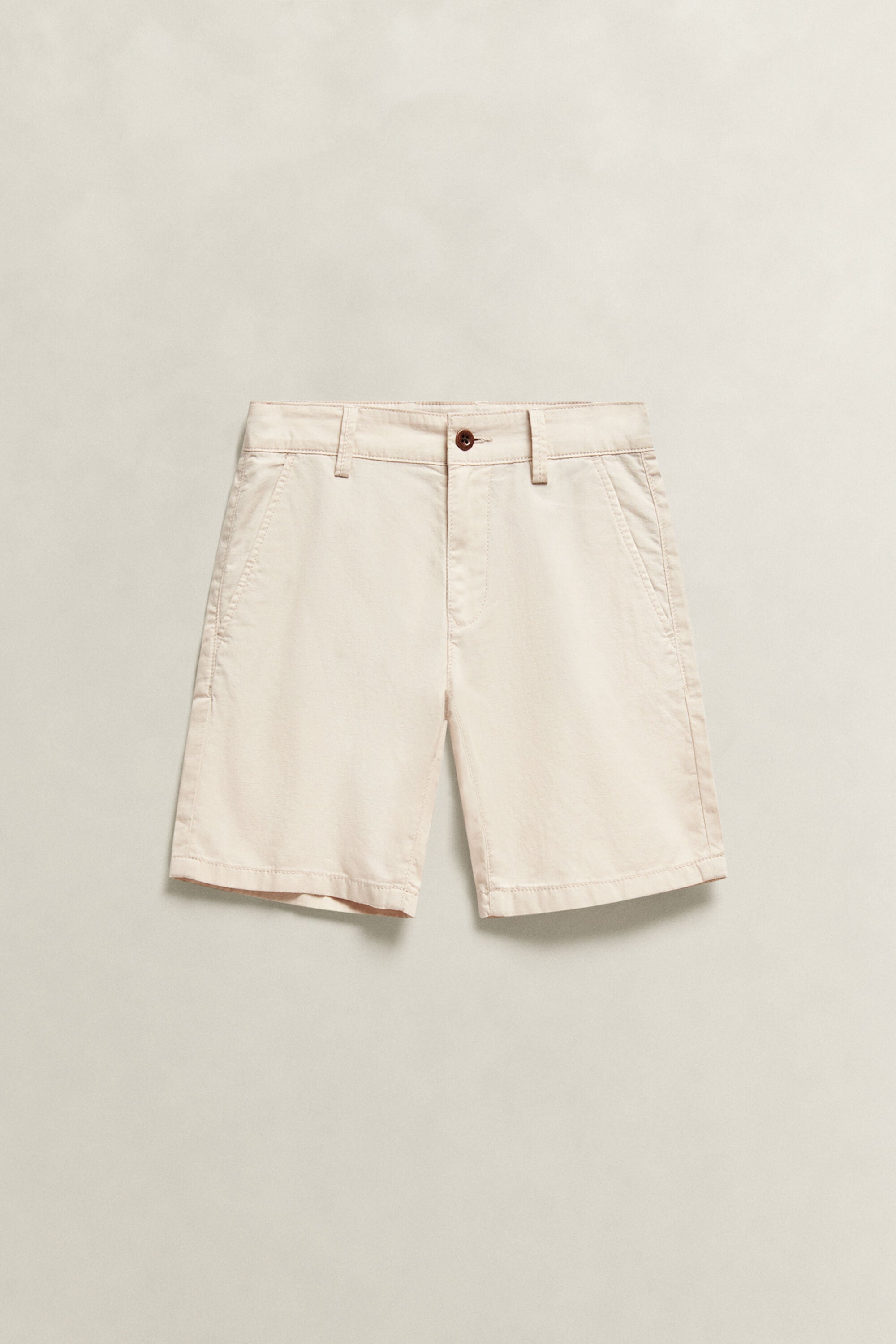 Pantalones cortos de mezcla de lino Teen Boys
