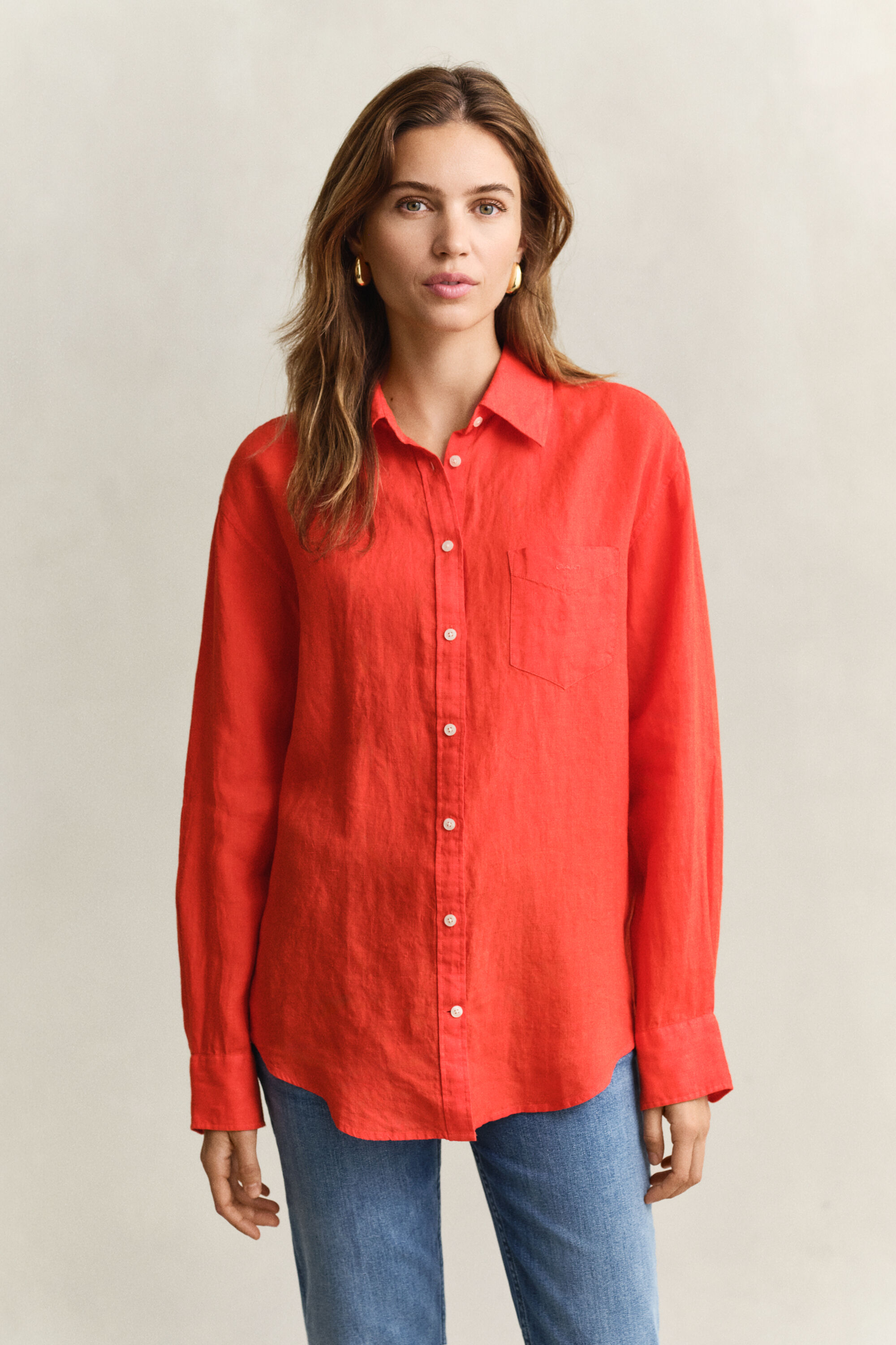 Camisa Relaxed Fit de lino