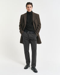 Pantalones Slim Fit de espiga de algodón