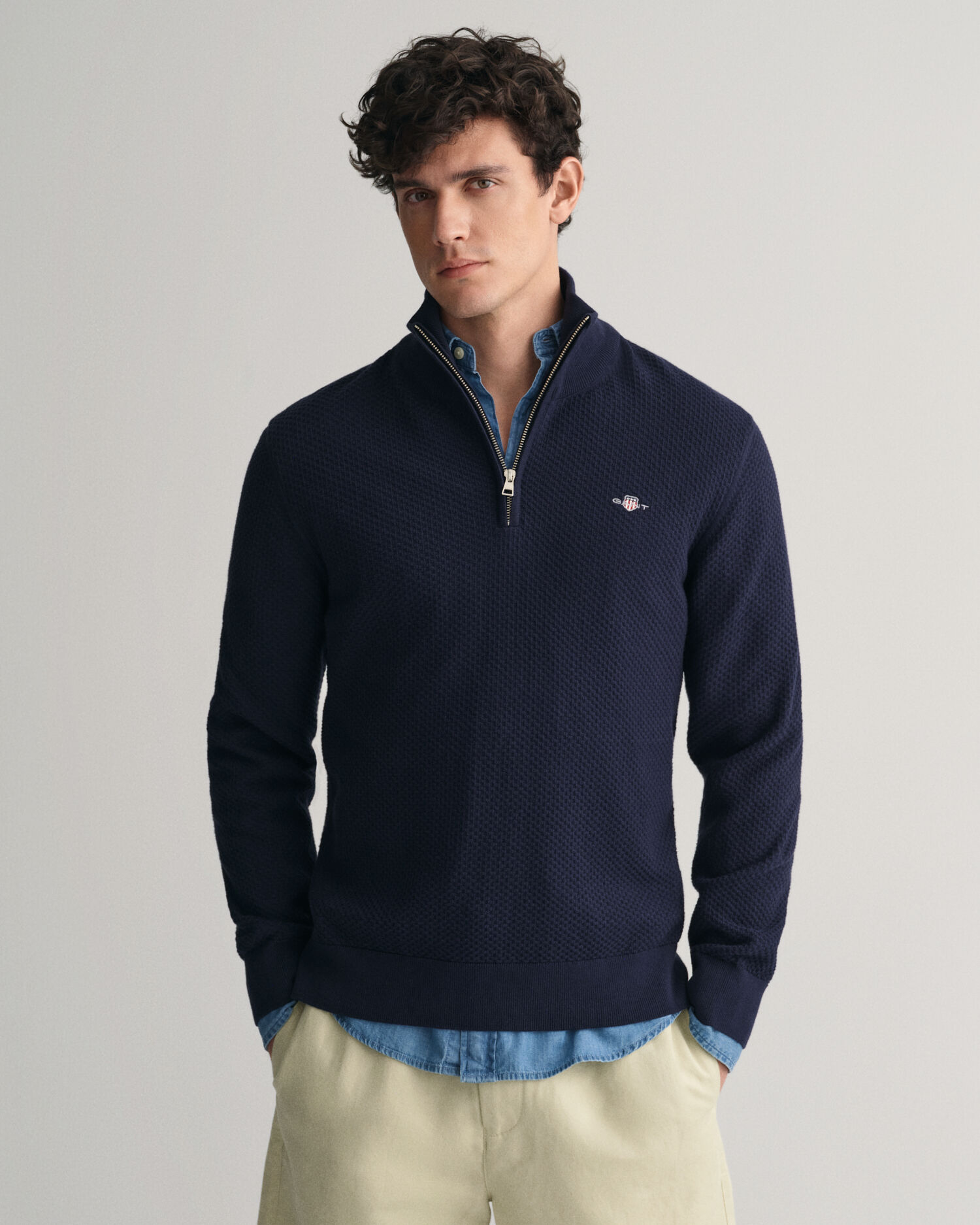 Jersey media cremallera lacoste outlet
