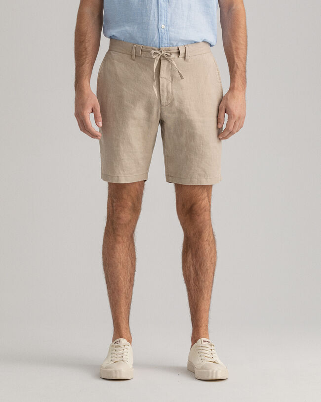 Pantalones cortos Relaxed Fit de lino con cordón ajustable GANT