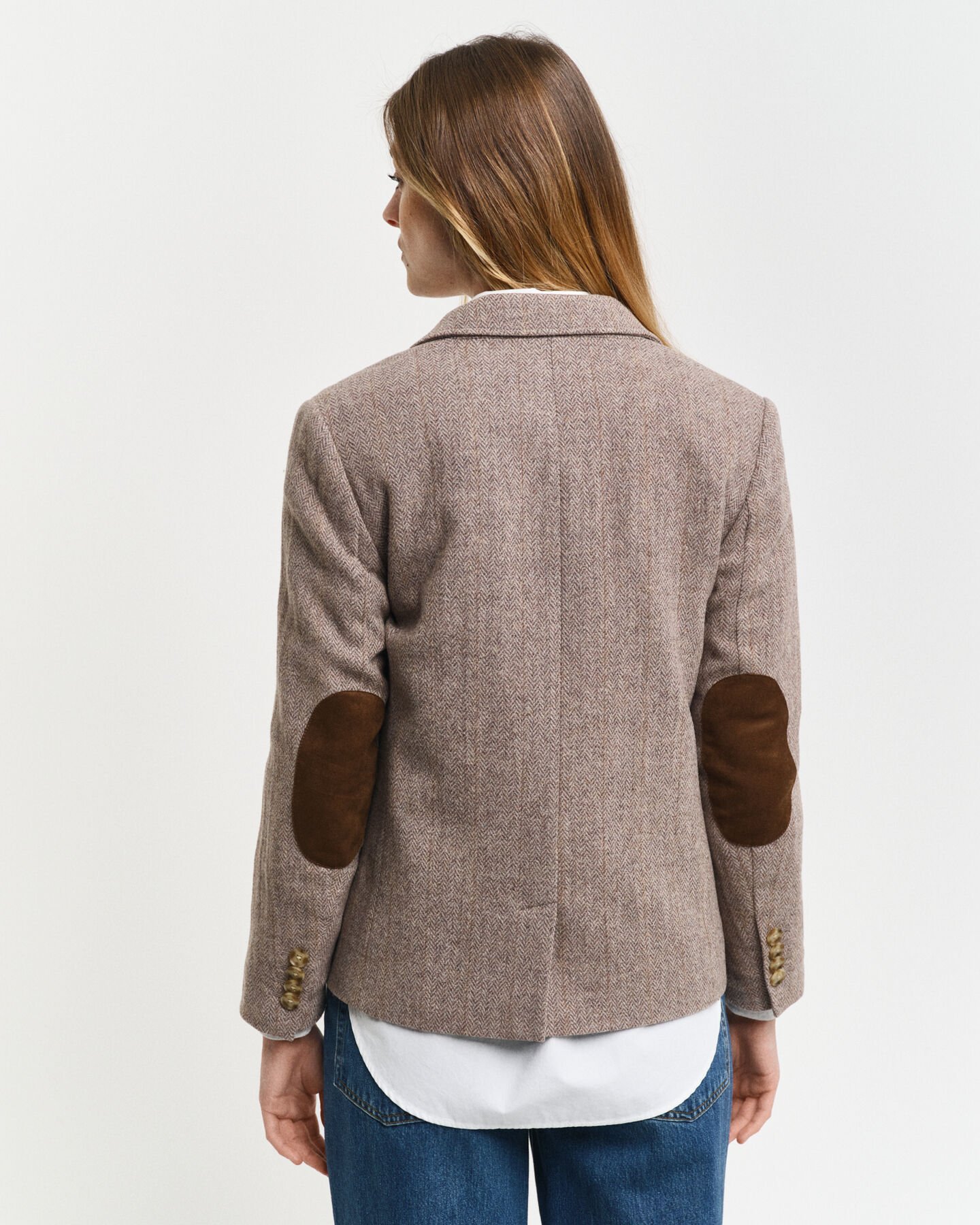 Americana corta Regular Fit con diseño de espiga