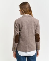 Americana corta Regular Fit con diseño de espiga