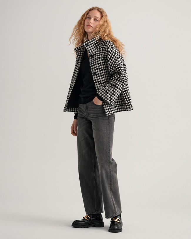 Jersey de cuello de pico en lana de oveja extrafina