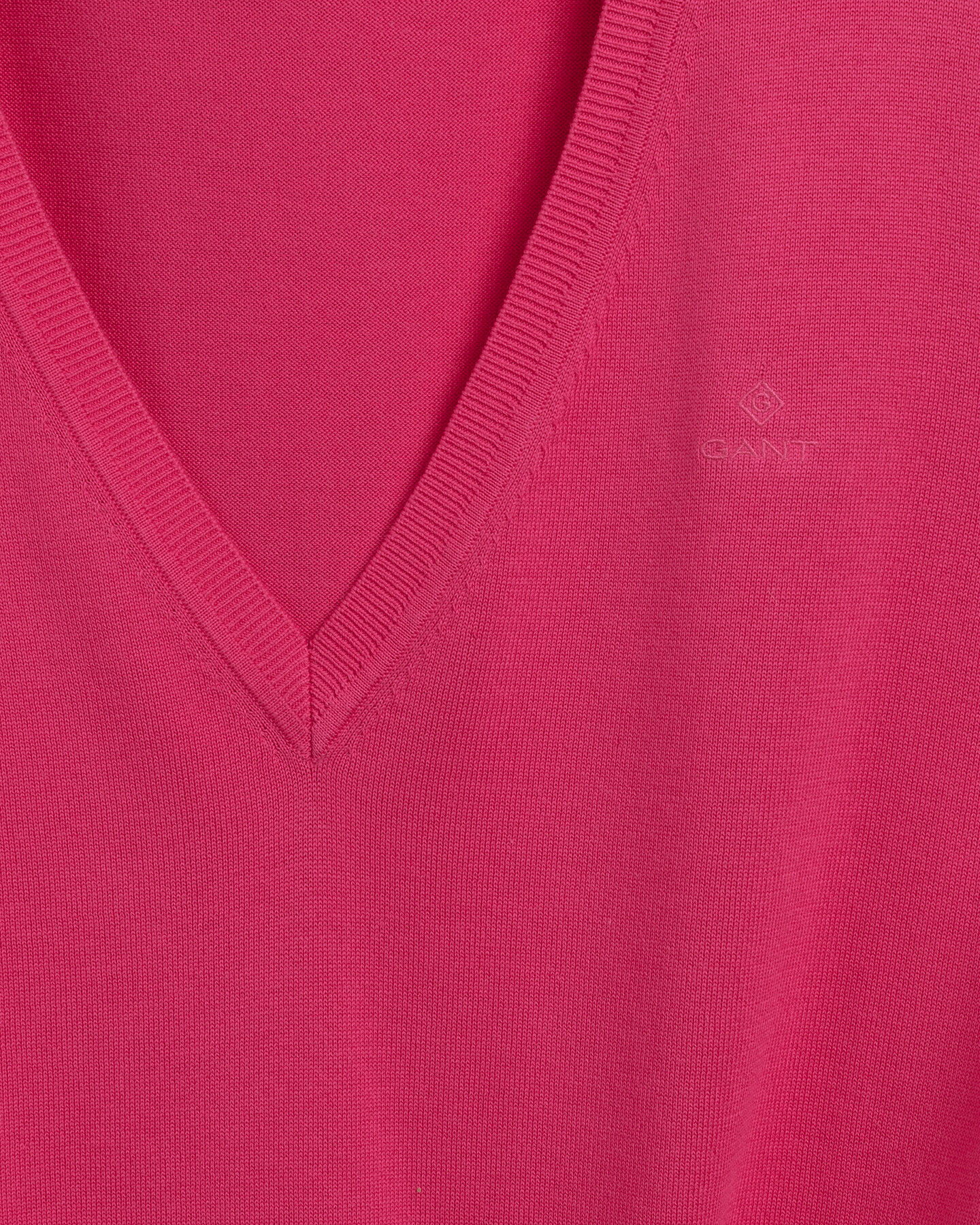 Jersey con cuello de pico en algod&oacute;n ligero