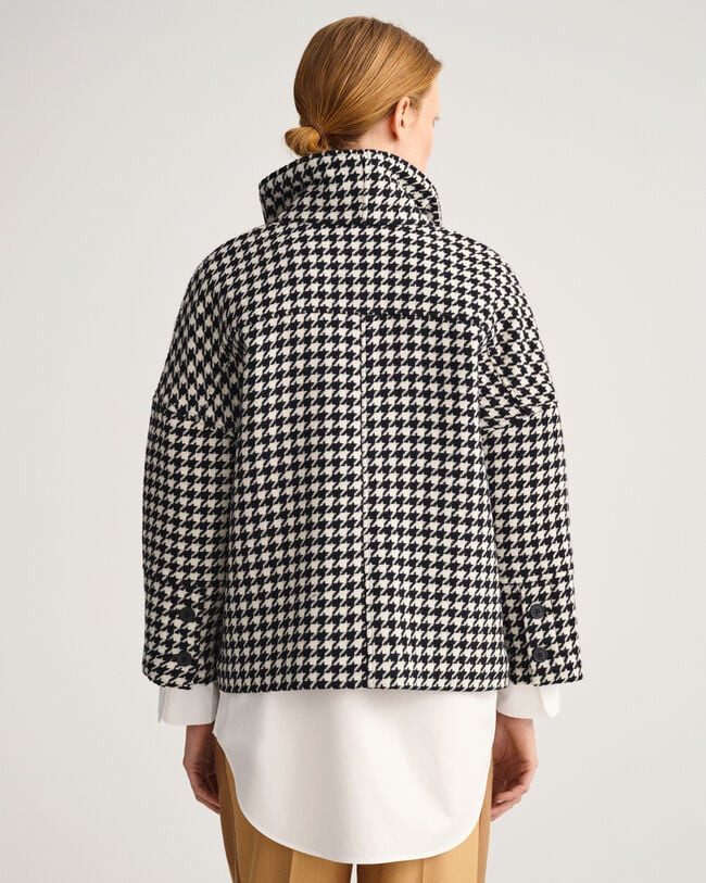 Chaqueta corta Houndstooth