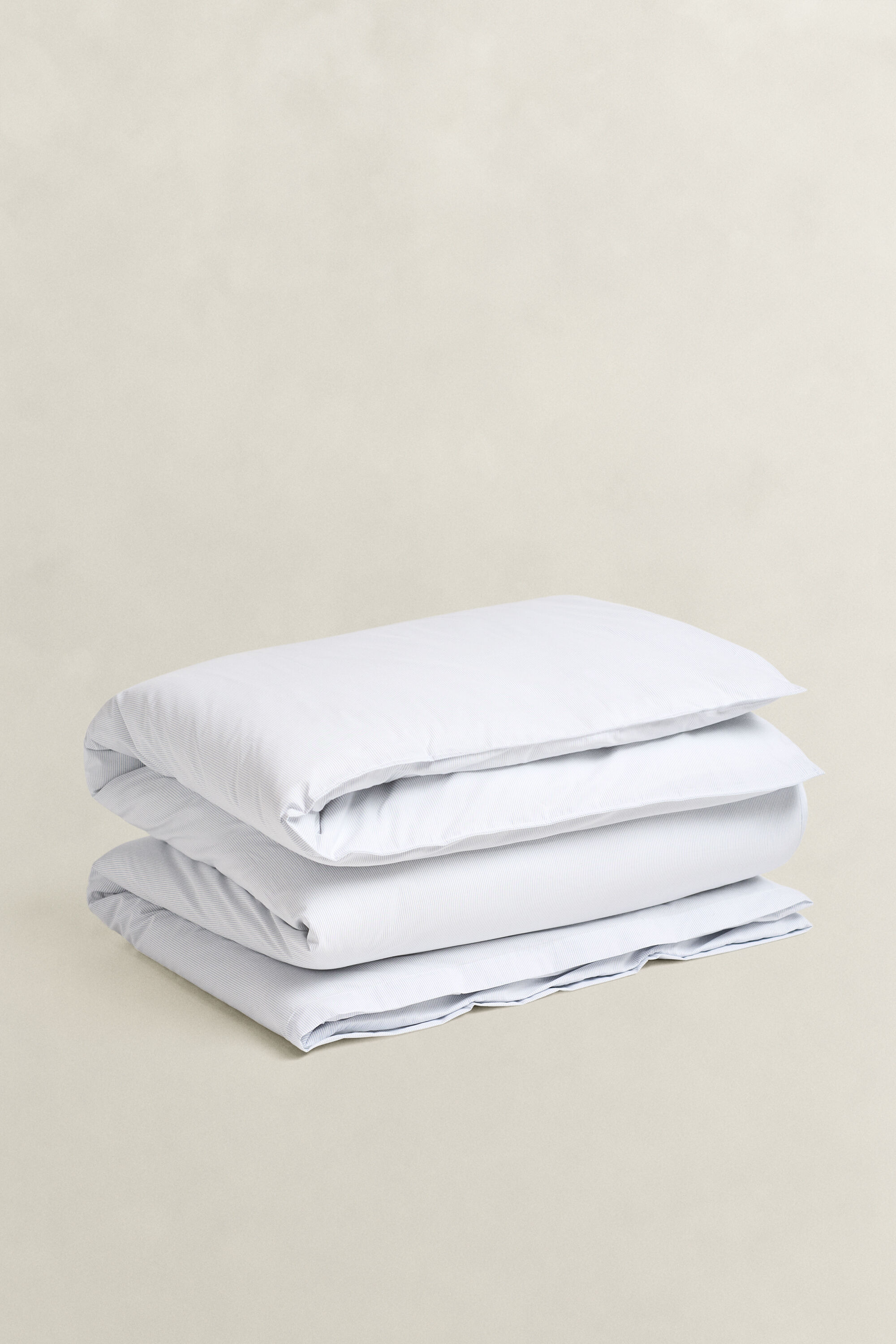 Funda de edredón de popelina de algodón de rayas para cama doble