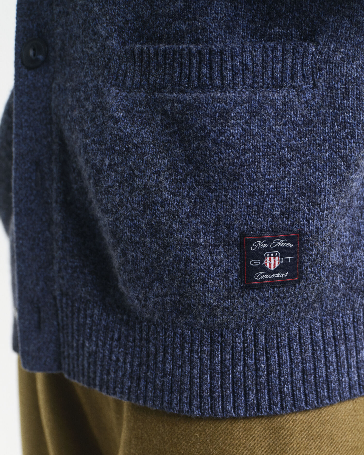 Cárdigan de mouliné de mezcla de lana