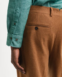 Camisa de franela Regular Fit con dise&ntilde;o de espiga