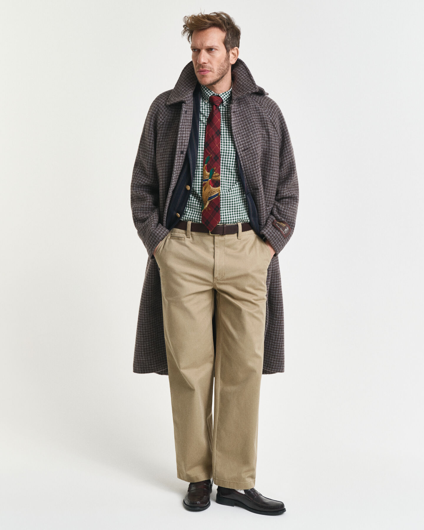 Camisa Regular Fit clásica de popelina a cuadros Vichy