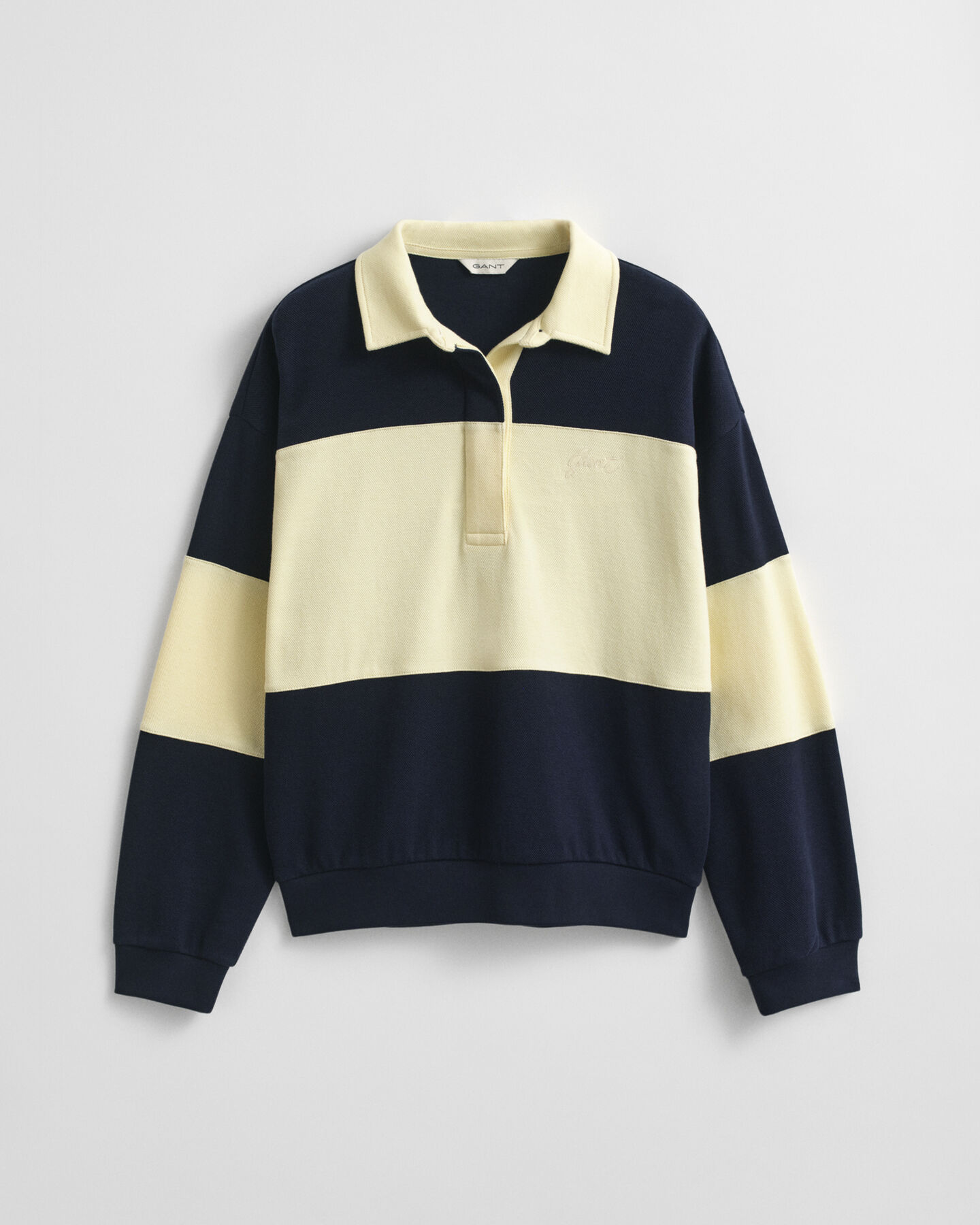 Rugger con bloques de color y textura de piqué