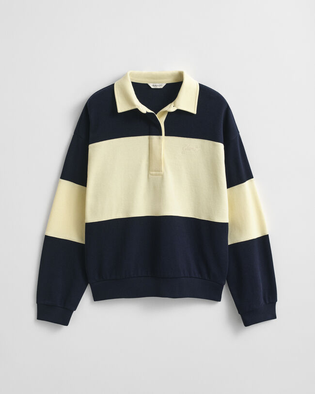 Rugger con bloques de color y textura de piqué