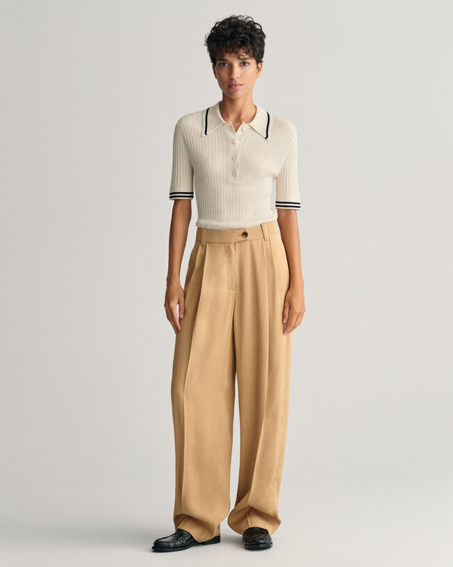 Jersey tipo polo de punto de ochos mini