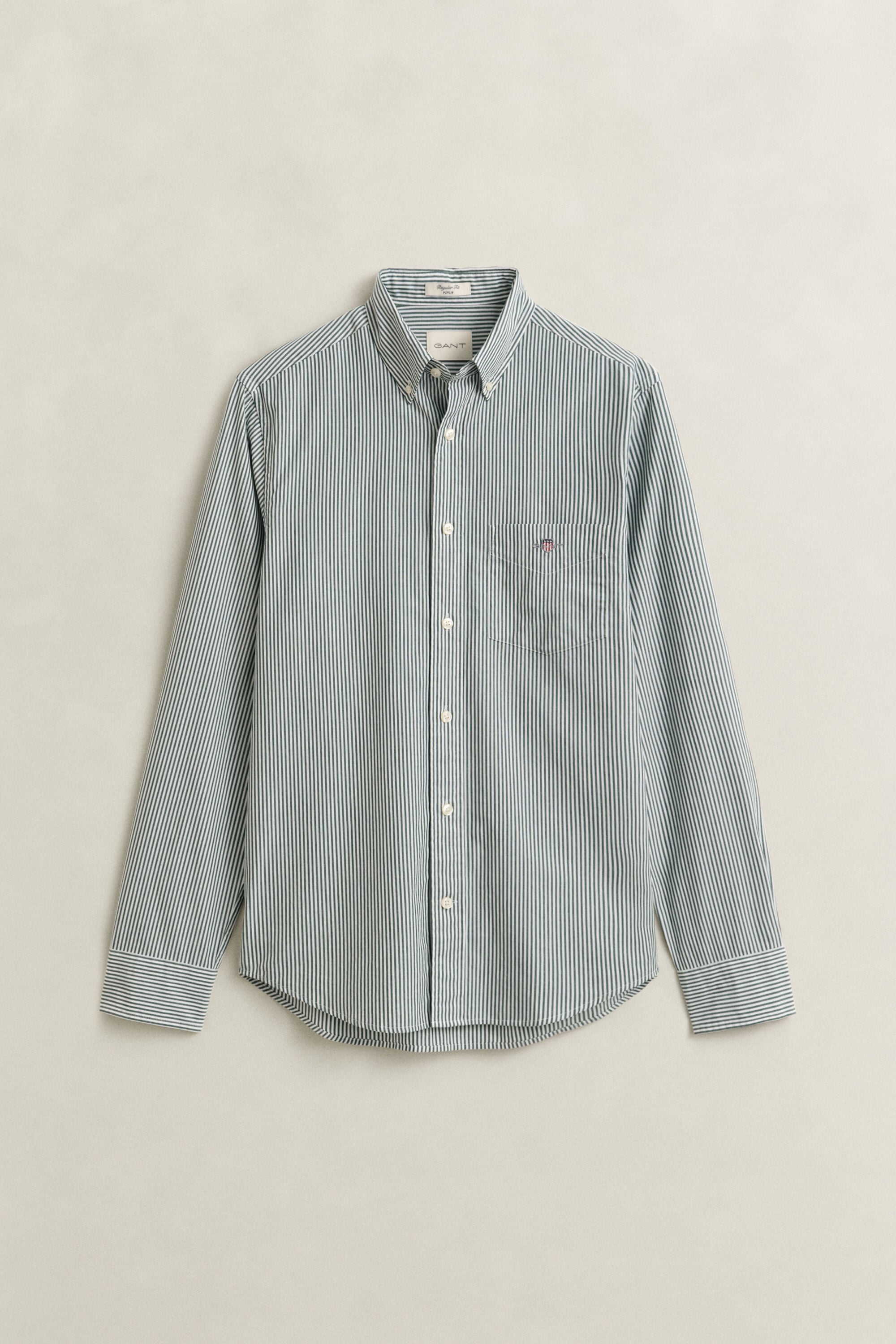 Camisa de popelina Regular Fit clásica de rayas