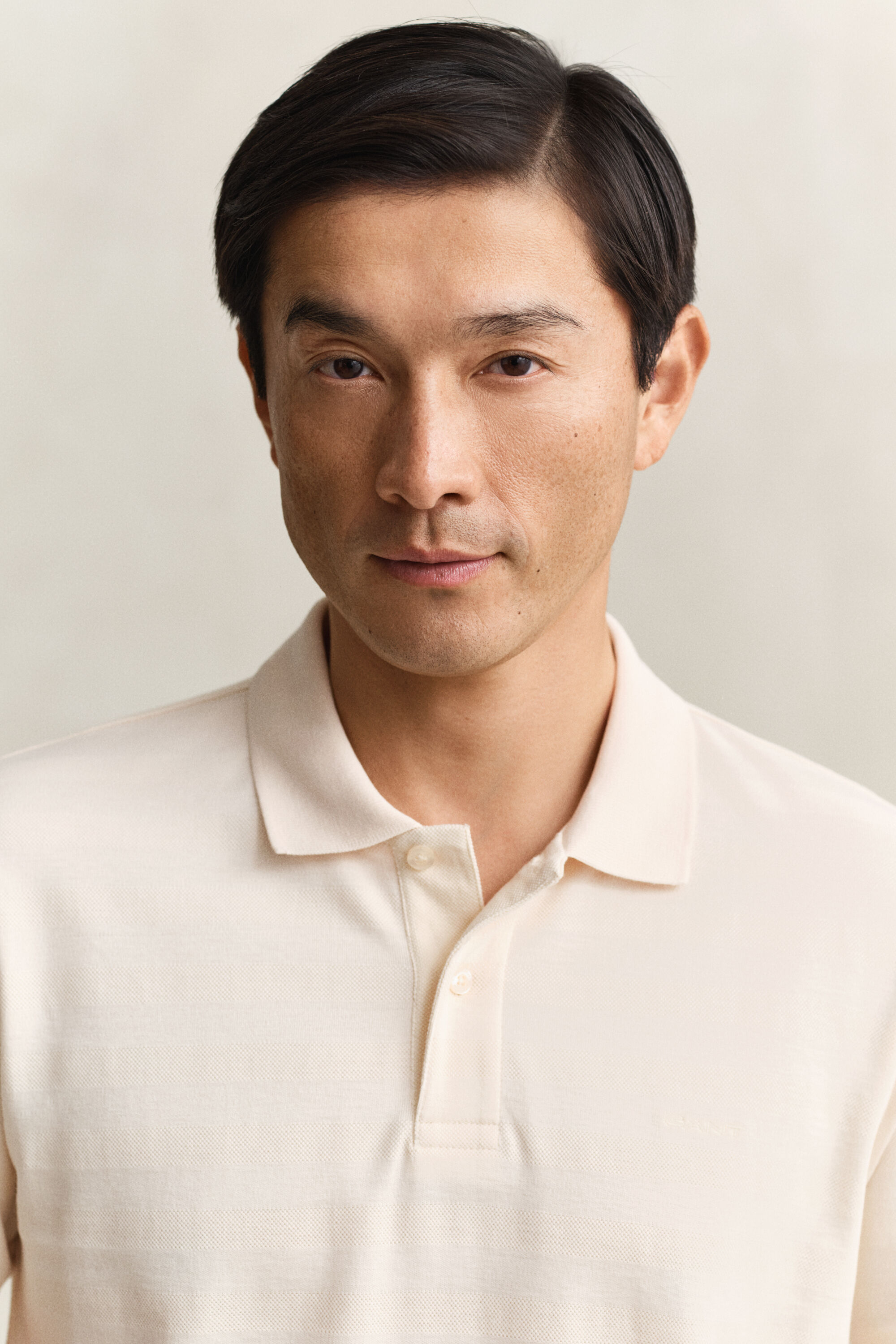 Polo de rayas con textura