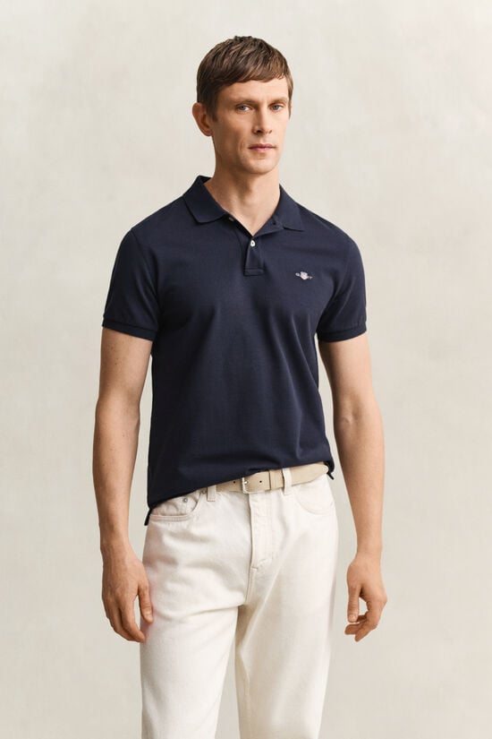 Polo de piqu&eacute; Slim Fit Shield